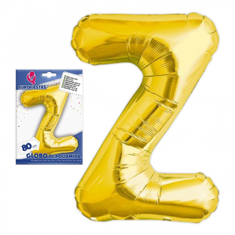 Globo in poliamide lettera z altezza 80cm