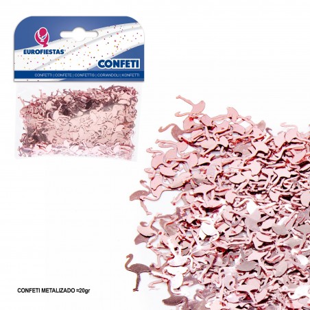 Confetti brillanti flamingo oro rosa