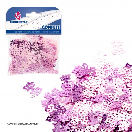 Confetti brillanti è una ragazza rosa.