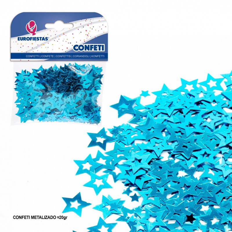 Confetti brillanti stella blu