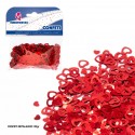 Coriandoli cuore cavo rosso lucido