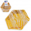 Piatti collezione vene oro