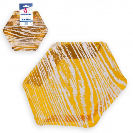 Piatti collezione vene oro