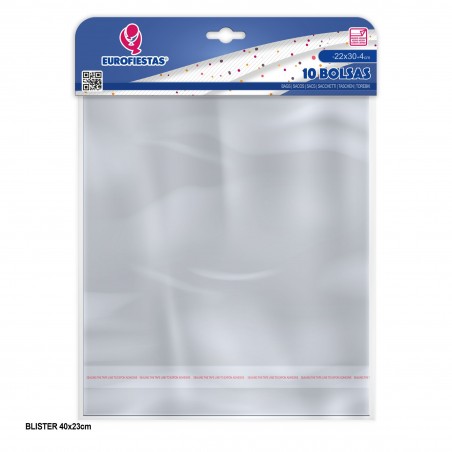 Busta con chiusura adesiva 22x30+4