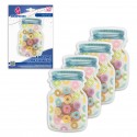 Borsa zip 4 pezzi barattolo donuts piccoli