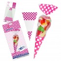 Borsa caramelle cono fucsia