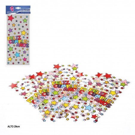 Pacco da 10 sacchetti di caramelle rettangolari 29x13