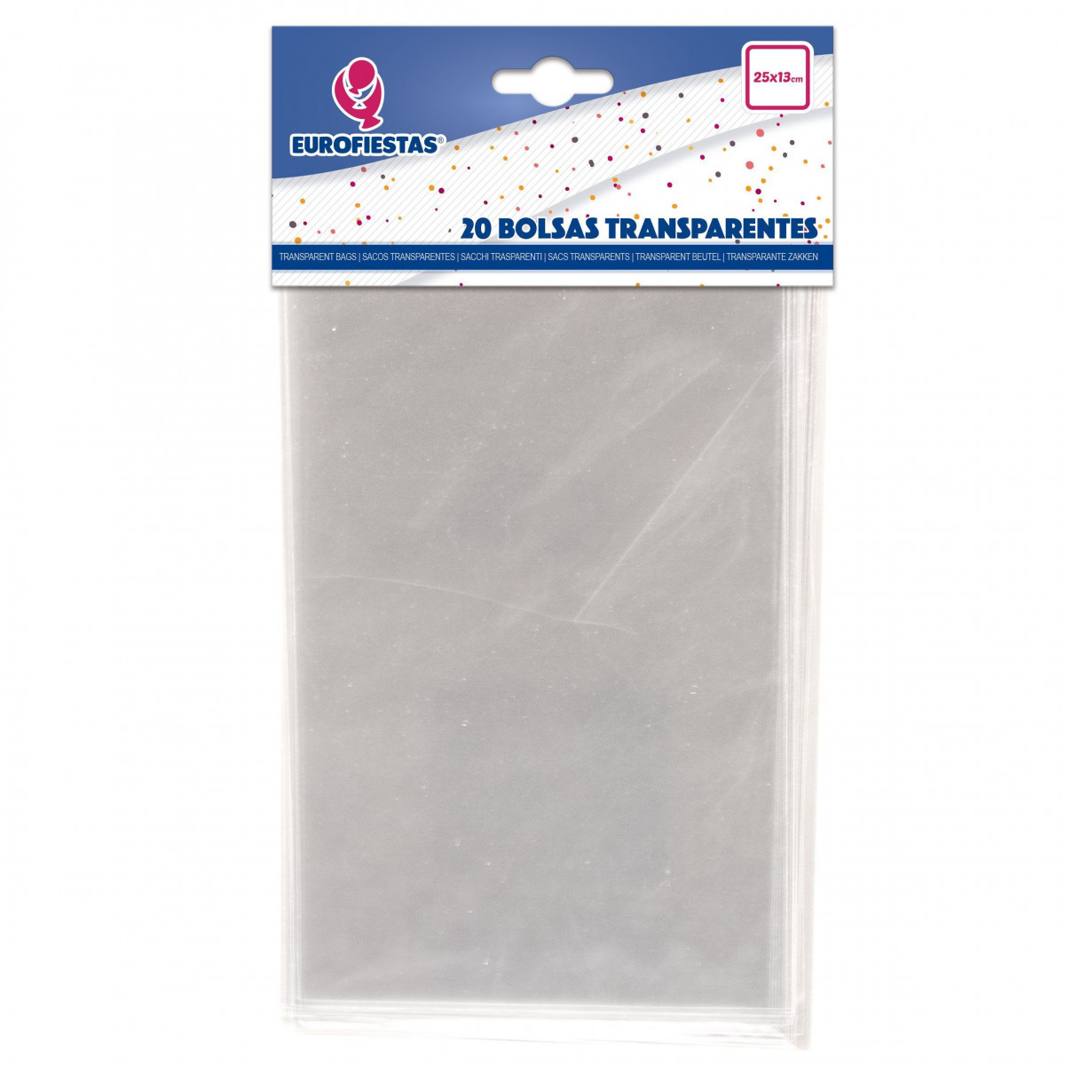 Borse Trasparenti in Plastica 25x13cm: Pacco da 20 Unità per Eventi e Feste