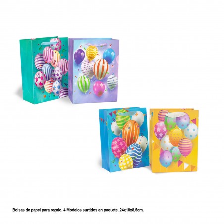Confezione regalo palloncini colorati 4md piccoli