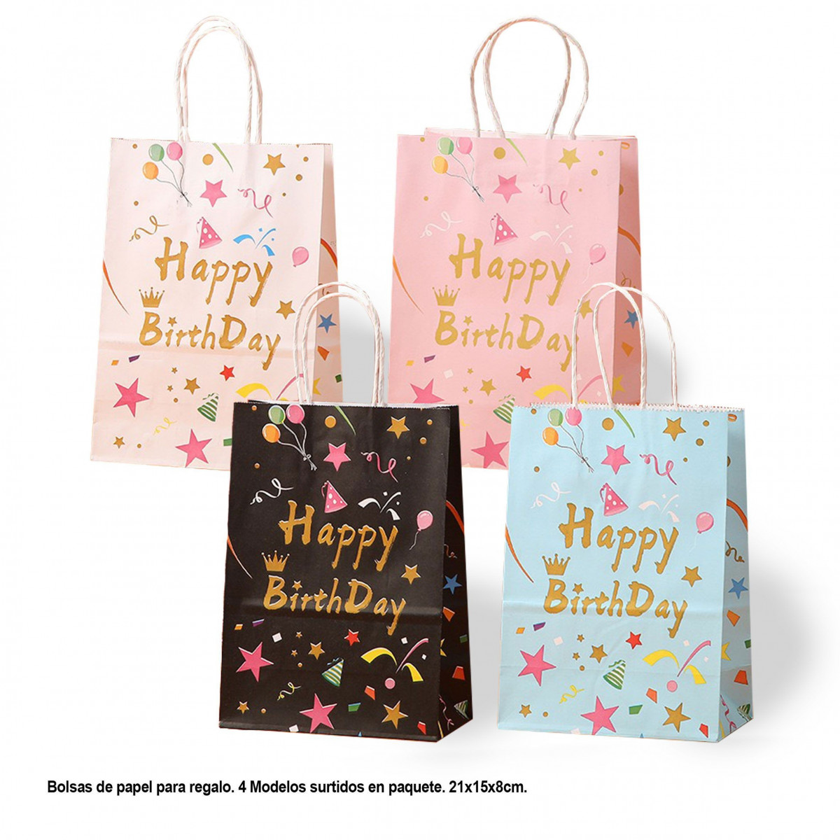 Set 4 Pezzi Occhiali Di Carta Buon Compleanno Happy Birthday Addobbi Party  - LGVShopping - Idee regalo