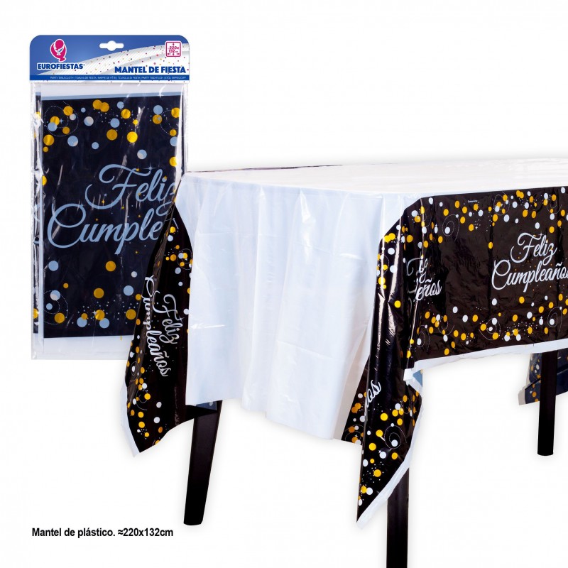 Tovaglia 220x132 collezione nero giallo