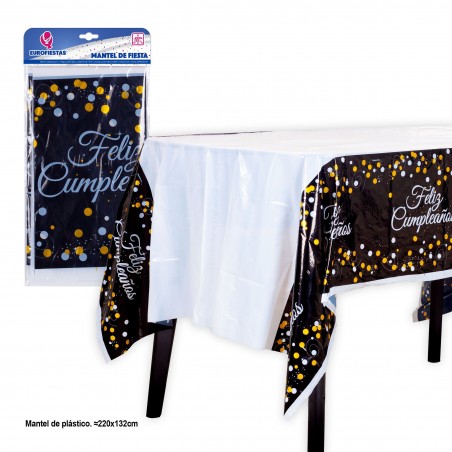 Tovaglia 220x132 collezione nero giallo