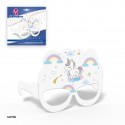 Maschera di cartone collezione unicorni