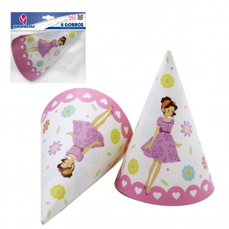 Confezione da 6 cappelli a fiori