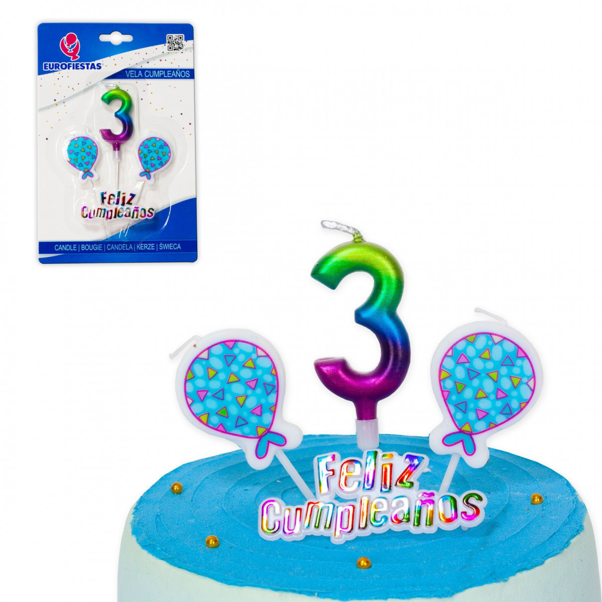 Candela buon compleanno sfumature nº 3