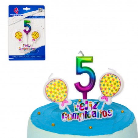 Candela buon compleanno sfumature nº 5