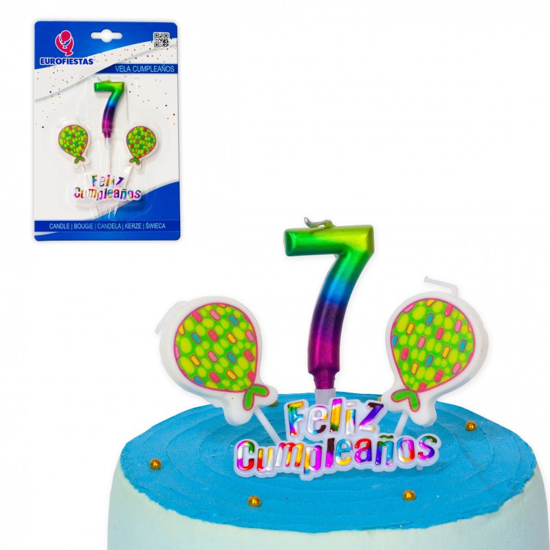 Candela buon compleanno sfumature nº 7