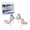 Candele unicorno con galleggianti