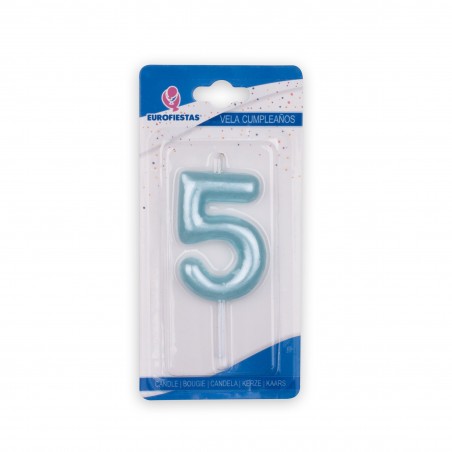 Candela blu numero 5