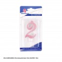 Candela glitter rosa 2