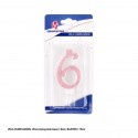 Candela glitter rosa 6