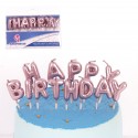 Set candele happy birthday oro rosa