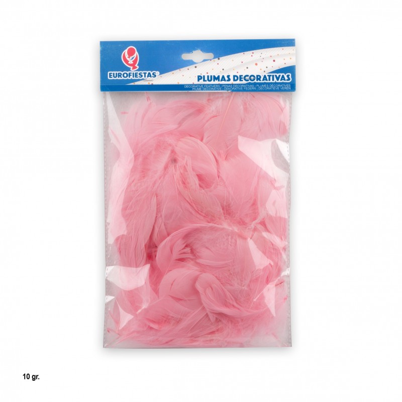 Piume decorative 10g rosa