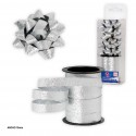 Rotolo 10m loop 1cm glitter argento