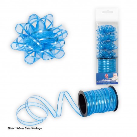 Rotolo 10m anello 1cm deco blu
