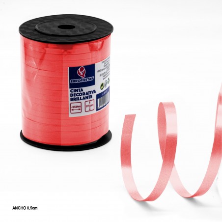 Nastro passante rotolo 5mm 450m rosso