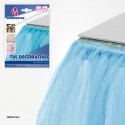 Rotolo di tulle 45m 3cm celeste