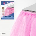 Rotolo di tulle 45m 3cm rosa