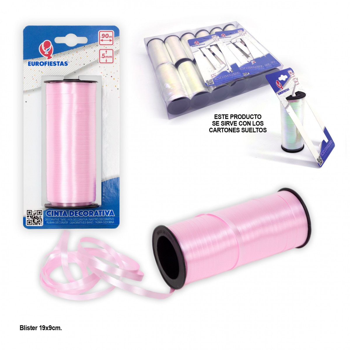 Nastro a rullo 100m 5mm rosa