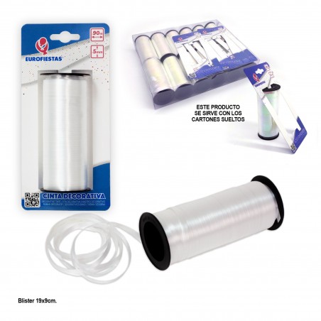Rotolo di nastro 100m 5mm bianco