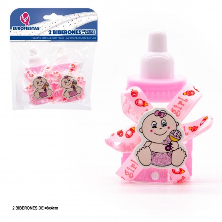 Biberon baby frontale rosa