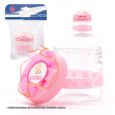 Barattolo rosa per ragazza