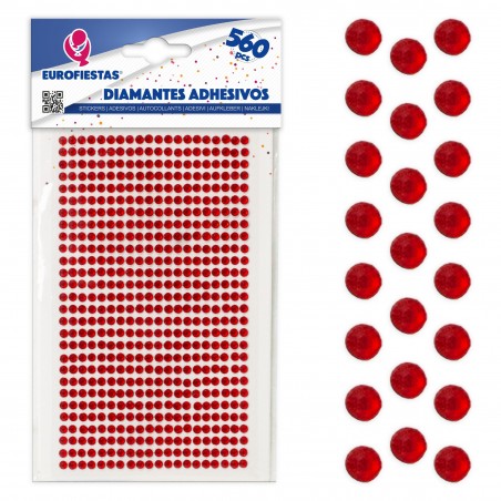 560 diamanti adesivi piccoli rossi