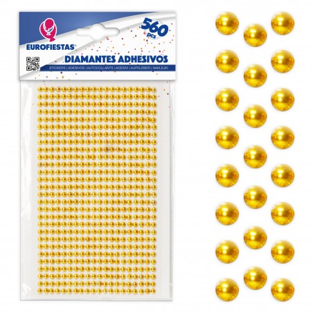 560 diamanti adesivi piccoli placcati in oro