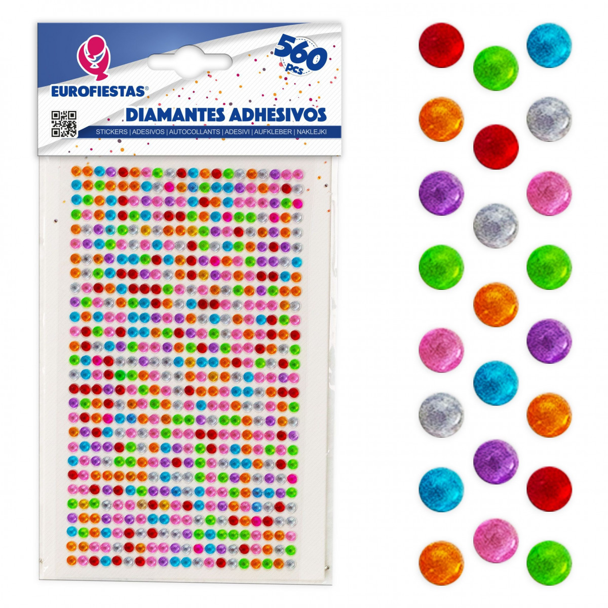 560 diamanti appiccicosi colorati