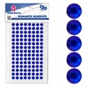 120 diamanti adesivi blu scuro