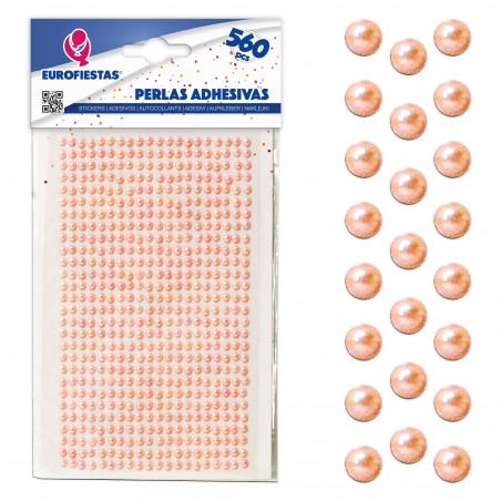 560 perline adesive piccole rosa