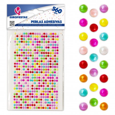 560 perline adesive piccoli colori