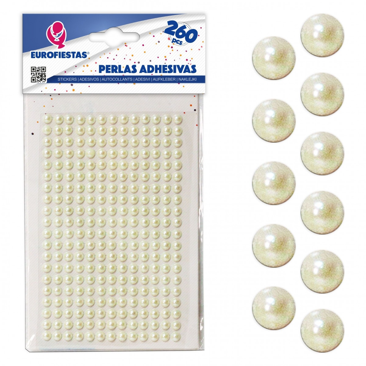 260 perline adesive med beige
