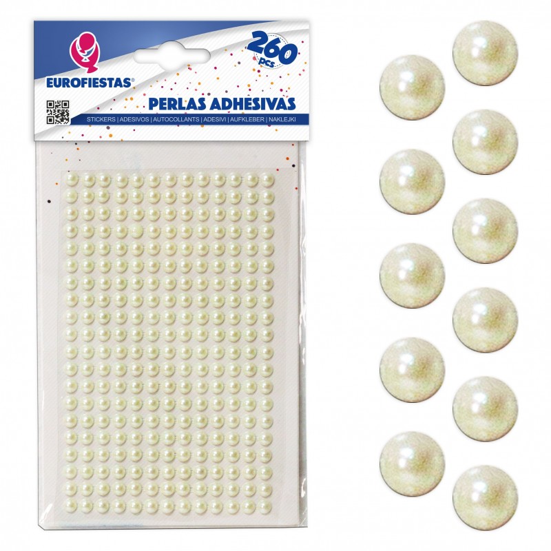 260 perline adesive med beige