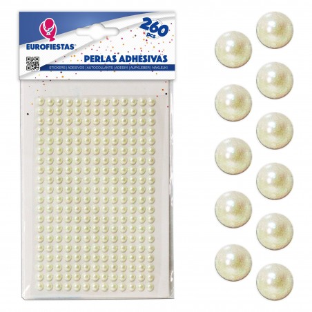 260 perline adesive med beige