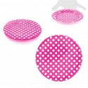 Piatti smaltimento luna 18cm fuscia 10