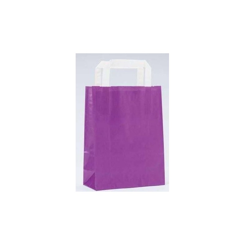Borsa di carta kraft viola