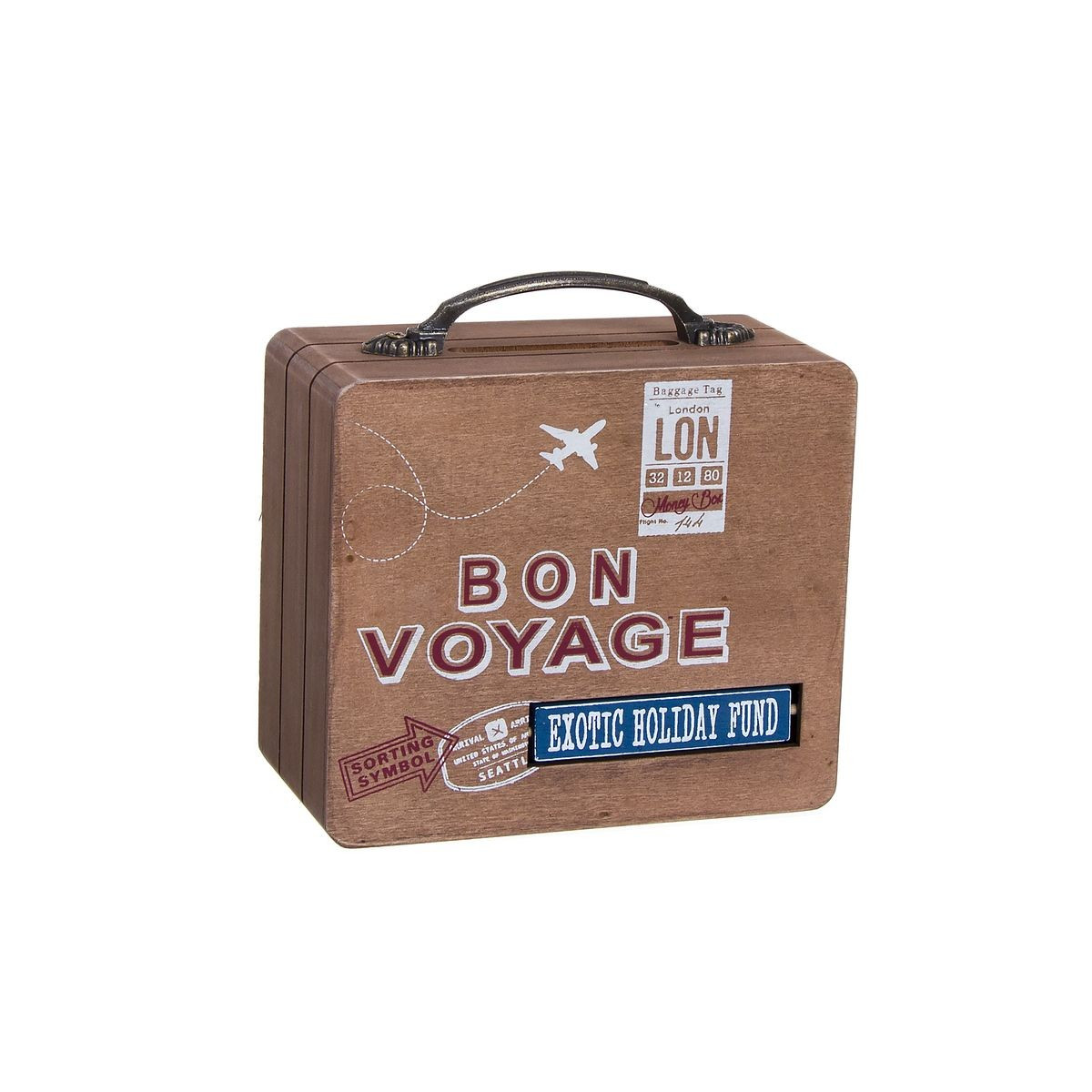Cassa forma valigia bon voyage