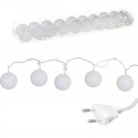 Ghirlanda 18 palline led bianche