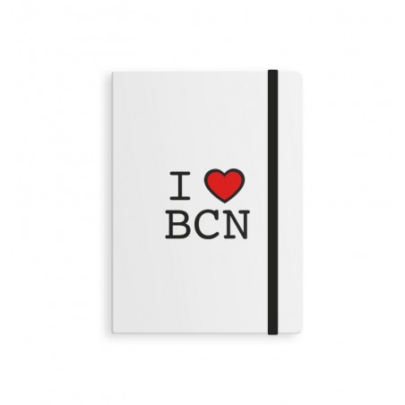 Quaderno con elastico m i love bcn